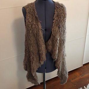 Kenzie faux fur sweater vest